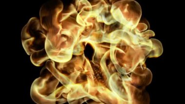 Yangın patlaması kamerayı yakınlaştır