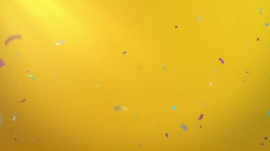 Animasyon parti yüz ifadeleri balonları. Emoticon stok videosu. 3 boyutlu görüntüleme. Kusursuz döngü. Doğum günü arkaplanı