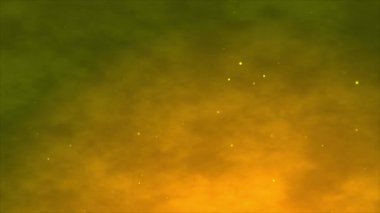 Duman ve toz parçacığı etkisine sahip renkli ışık huzmesi soyut arkaplan. 4K 3D soyut ışık hareketi başlıkları sinematik arkaplan.