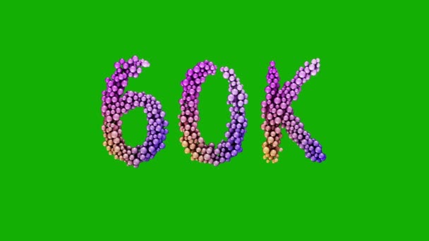 60K Firande Rörelse Grafik Render Animation — Stockvideo
