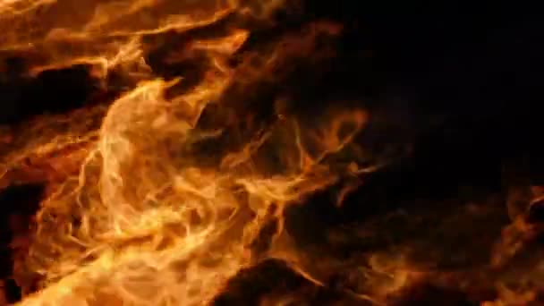 Realistický Přechod Požárnímu Výbuchu Alfa Kanálem Ohromující Vizuální Efekt — Stock video
