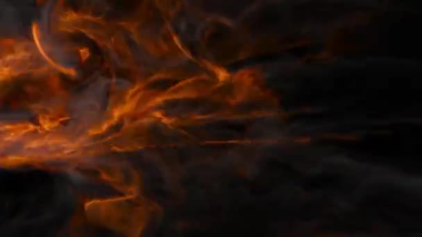 Transición Realista Explosión Del Fuego Con Canal Alfa Efecto Visual — Vídeos de Stock