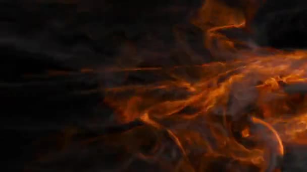 アルファチャンネルで現実的な火災爆発の遷移 見事な視覚効果 — ストック動画