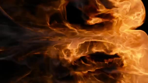 Realistyczna Transformacja Eksplozji Pożarowej Kanałem Alfa Wspaniały Efekt Wizualny — Wideo stockowe