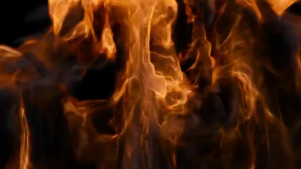 アルファチャンネルで現実的な火災爆発の遷移 見事な視覚効果 — ストック動画