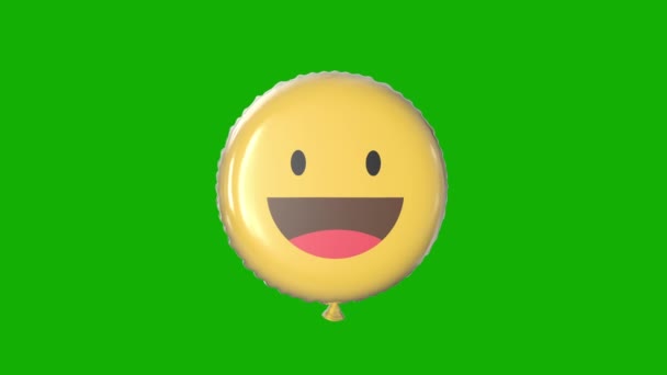Emoji Bubble Zöld Képernyő Születésnap Esküvő Különleges Alkalmakra Zökkenőmentes Hurok — Stock videók