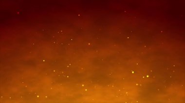 Duman ve toz parçacığı etkisine sahip renkli ışık huzmesi soyut arkaplan. 4K 3D soyut ışık hareketi başlıkları sinematik arkaplan.