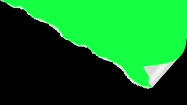 绿屏背景下的牛皮纸过渡效果 — 图库视频影像