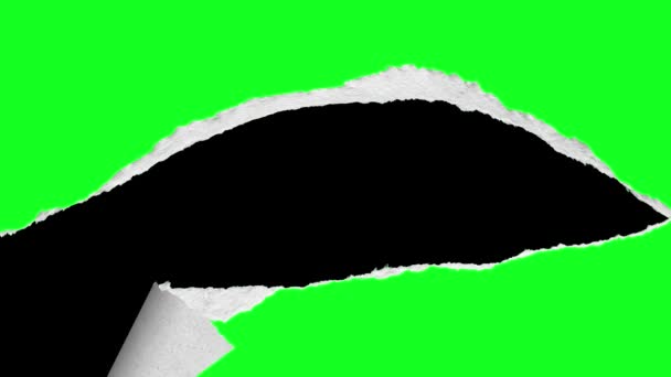 绿屏背景下的牛皮纸过渡效果 — 图库视频影像