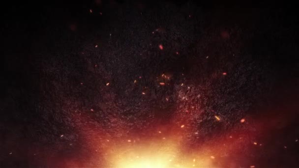 Световой Луч Вспышки Эффектом Дыма Пыли Абстрактный Фон Абстрактные Названия — стоковое видео