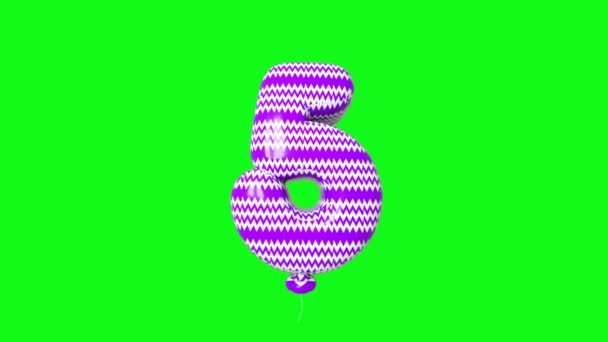 기념일 Helium Balloon Black Screen Background Loop Animation — 비디오