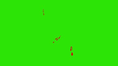 Çizgi film Animasyon, doğum günü konsepti. Doğum günü kutlaması ve festival için flamalı karnaval çelengi. Siyah beyaz maskeli video geçişi, alfa kanalı. 4K grafik hareketi