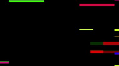 Arıza gürültüsü statik televizyon VFX. Görsel video efektleri arka plan çizgileri, TV ekranı ses arızası efekti. Video düzenleme için görüntü arkaplanı, geçiş efekti