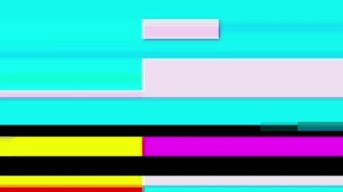 Arıza gürültüsü statik televizyon VFX. Görsel video efektleri arka plan çizgileri, TV ekranı ses arızası efekti. Video düzenleme için görüntü arkaplanı, geçiş efekti