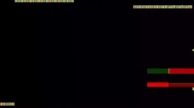 Arıza gürültüsü statik televizyon VFX. Görsel video efektleri arka plan çizgileri, TV ekranı ses arızası efekti. Video düzenleme için görüntü arkaplanı, geçiş efekti