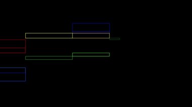 Arıza gürültüsü statik televizyon VFX. Görsel video efektleri arka plan çizgileri, TV ekranı ses arızası efekti. Video düzenleme için görüntü arkaplanı, geçiş efekti