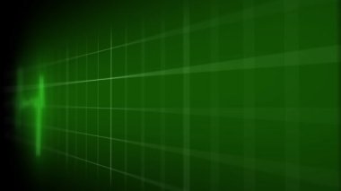Siyah izole edilmiş arka planda neon kalp atışı. 4k