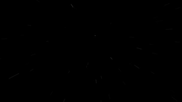 ショックウェーブ粒子爆発アニメーションモーショングラフィック抽象効果 3D爆発ショックウェーブ効果と黒の背景に隔離された異なる波 アブストラクト煙爆発アニメーション — ストック動画