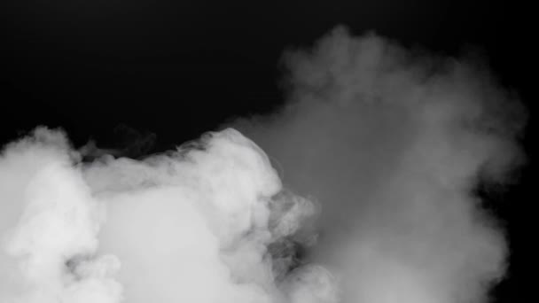 冲击波粒子爆炸动画动作图形抽象效果 3D爆炸冲击波效应和不同的波隔离在黑色背景 摘要烟雾爆炸动画 — 图库视频影像