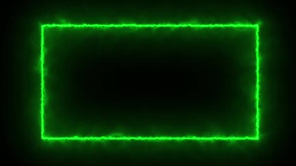 Лінії Пульсового Неону Рядках Чорному Градієнті Рух Абстрактний Футуристичний Кібер — стокове відео