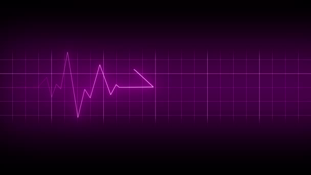 Heart Rate Monitors Electrocardiogram Ekg Ecg Looping Background — Stock Video