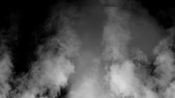 Streszczenie Białego Dymu Zwolnionym Tempie Dym Chmura Mgły Świetle Punktowym — Wideo stockowe