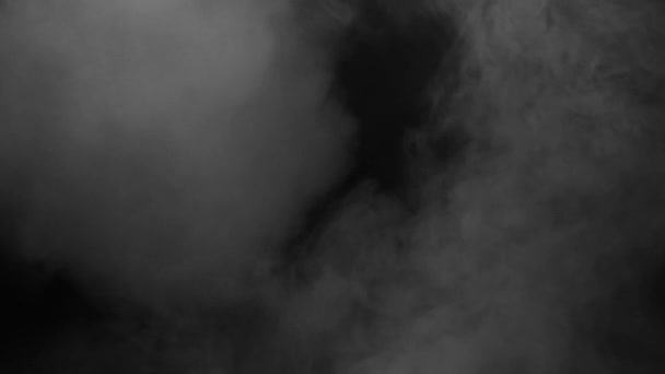 Abstraktní Bílý Kouř Zpomaleném Filmu Kouř Mrak Studené Mlhy Světlém — Stock video