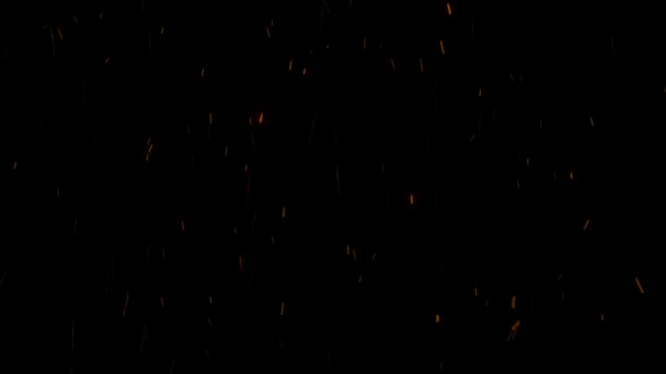 Des Étincelles Incendie Élevant Avec Canal Alpha Transparent Peuvent Être — Video