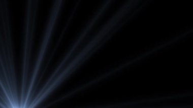 Optik lensler parlaklık efekti, mercekler siyah arkaplan üzerinde parlaklık efekti, ışık efekti animasyonunu üst üste koy, gerçekçi 3D canlandırma