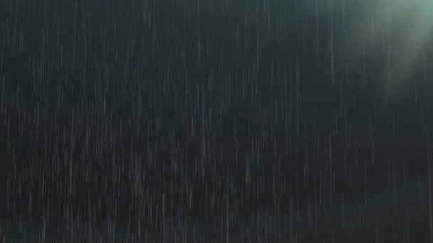 Loop Rain Drops Falling Alpha Real Rain High Quality Slow — Stock video