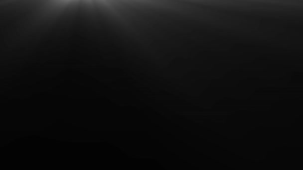 Optické Čočky Vzplanou Paprsky Přechodové Bezešvé Smyčky Krásné Bílé Reflektory — Stock video