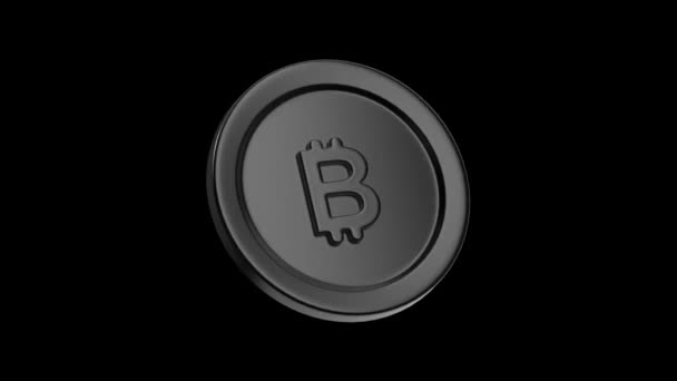 Анимированная Трехмерная Иконка Coin Icon Loop Изображением Мэтта Красно Зеленый — стоковое видео