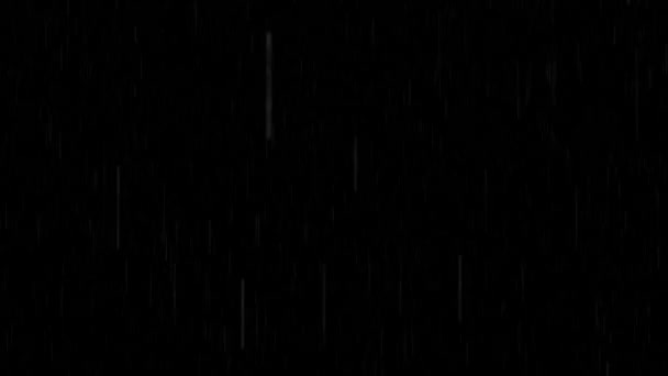 Loop Dešťové Kapky Pád Alfa Kanálem Realistický Vysoce Kvalitní Pomalý — Stock video