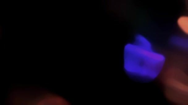Легкі Органічні Витоки Впливають Фонову Анімацію Світло Лінзи Просочується Навколо — стокове відео