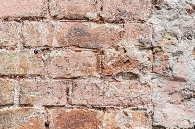 Büyüleyici Kırmızı Tuğla Duvar Arkaplanı: Zamansız Güzellik ve Kırsal Cazibe