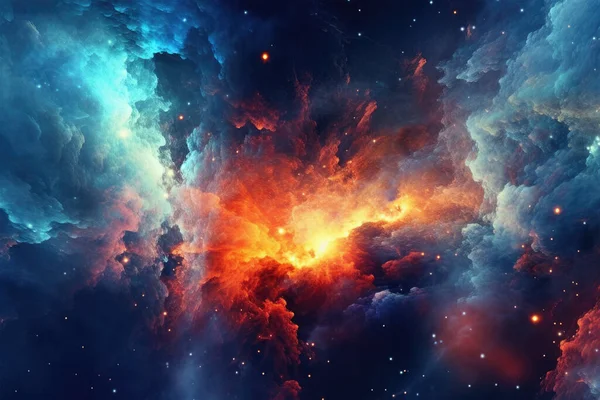 Derin Uzay Bulutsusu ve Galaksiler: Çarpıcı Kozmik Görünüm. NASA Mobilyalı Elemanlar Resmin Özgünlüğünü Geliştir