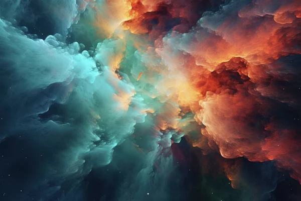 Derin Uzay Bulutsusu ve Galaksiler: Çarpıcı Kozmik Görünüm. NASA Mobilyalı Elemanlar Resmin Özgünlüğünü Geliştir