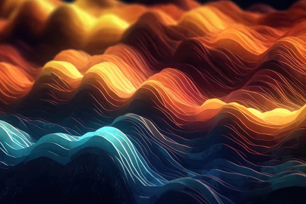 Parçacıklar siber ya da teknolojik arka plan dalgalandırır. Soyut, dikişsiz, parlayan kırmızı noktalar dijital, ışıl ışıl dalga parçacıkları arka planda akıyor, dijital veri akışının hareketi.