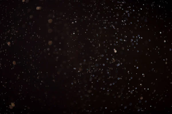 漂浮的粒子 火球黑色背景上的颗粒 — 图库照片