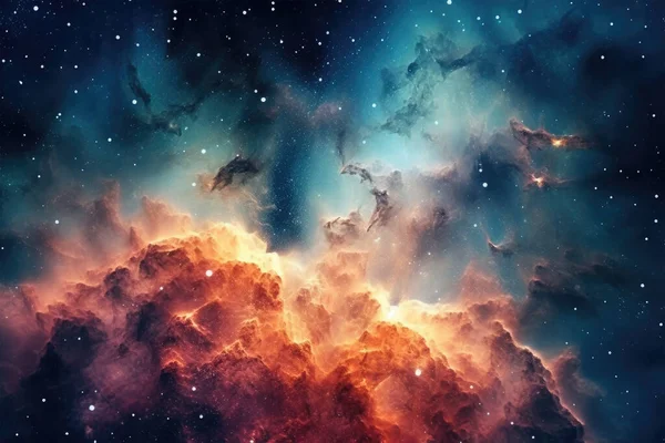 Hluboká Vesmírná Mlhovina Galaxie Ohromující Kosmické Zobrazení Prvky Vybavené Nasa Stock Snímky