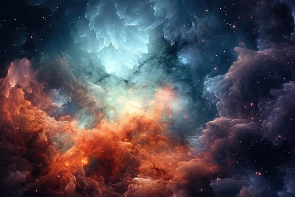 Hluboká Vesmírná Mlhovina Galaxie Ohromující Kosmické Zobrazení Prvky Vybavené Nasa Stock Obrázky