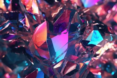 Ametist kristalleri ile mor arkaplan