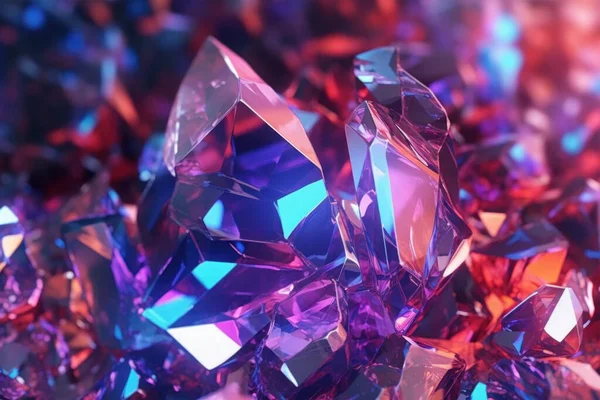 Lila Hintergrund Mit Amethyst Kristallen — Stockfoto