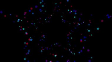 Renkli Parçacıklar Oyun Karavanı Başlıkları - Sinematik Konser Sahne Arkaplanı Döngüsü