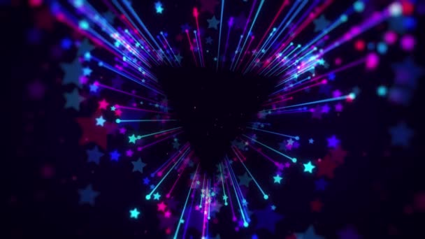 Colorful Particles Event Game Trailer Titoli Concerti Cinematografici Scenografia — Video Stock
