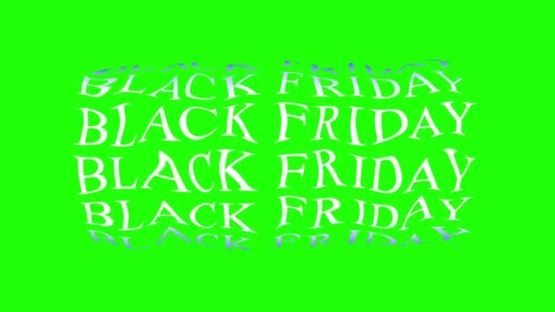 Black Friday Seamless Loop Tipografía Dinámica Fondo — Vídeos de Stock