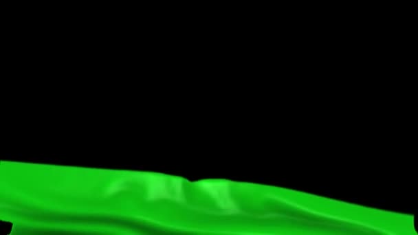 Переходы Ткани Легко Карту Применить Матте Плавных Переходов Зеленый Экран — стоковое видео