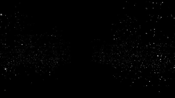 Animated Abstract Technology Dark Background Glowing Random Elements Adatok Tech — Stock videók