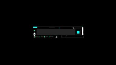 Teknolojik HUD Çerçeve Şablonu - Alfa Kanalı 'nda Fütürist Görüntü Bulucu ve Animasyon ve 4K