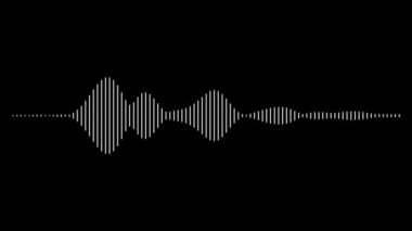 Dairesel Arayüz HUD Tasarımı - Müzik Dengeleyicisi ve Infographic Elementleri, Ses Dalgaları, Ses Frekans Çizgileri, Teknoloji ve Bilim Analizi Teması, 4K Video İşleme Görüntülerinde Kullanılabilir